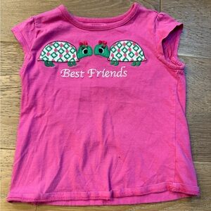 Crazy 8 best friends turtle shirt size 4T pink
